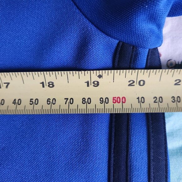 adidas Musc Soccer Jersey Pullover Top Size Med. 3/4 sleeve Vented Back - Picture 7 of 9